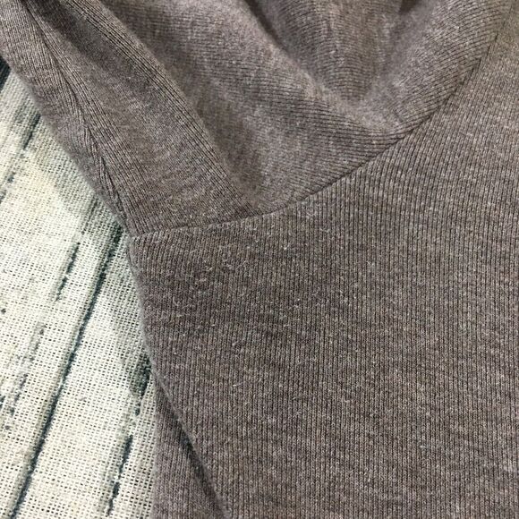 Banana Republic Shawl Cardigan Sweater M Medium Brown Stretch Marled Long Sleeve - Picture 7 of 10